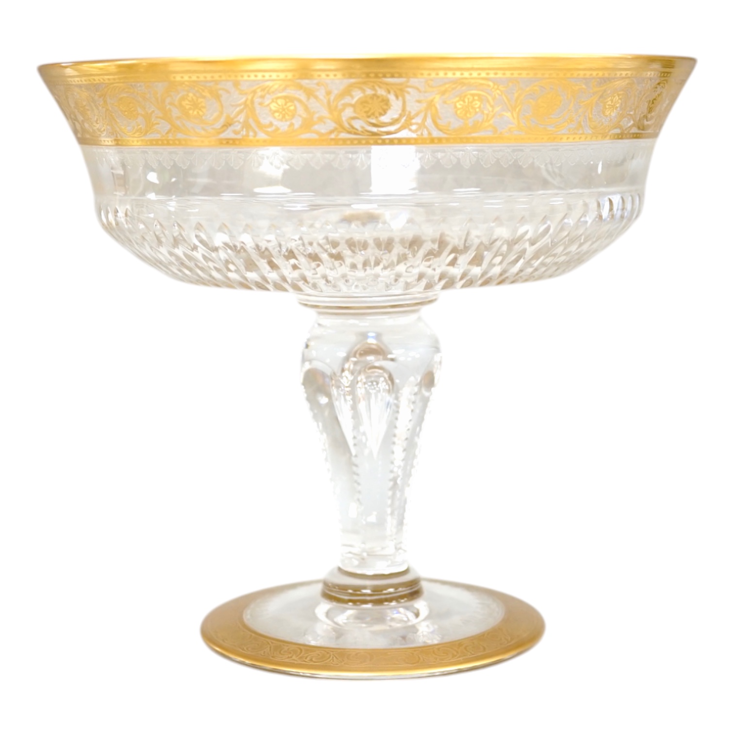 A St Louis gilt glass bowl, 19cm high. Condition - good.